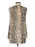 Daniel Rainn 100% Polyester Animal Print Multi Color Silver Sleeveless Blouse Size S - photo 2
