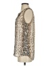 Daniel Rainn 100% Polyester Animal Print Multi Color Silver Sleeveless Blouse Size S - photo 5