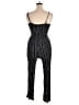Justify 100% Rayon Stripes Black Jumpsuit Size XL - photo 2