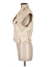 Just Fab 100% Polyester Ivory Tan Vest Size M - photo 5