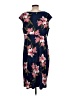 Connected Apparel Floral Blue Casual Dress Size 16 - photo 2