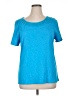 Talbots Blue Short Sleeve Top Size XL - photo 1