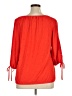 Perseption Concept Red 3/4 Sleeve Blouse Size XL - photo 2