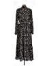 Hayden 100% Polyester Print Black Casual Dress Size L - photo 2