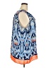 Rose + Olive 100% Polyester Blue Sleeveless Blouse Size 3X - photo 4