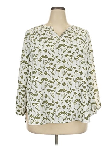 Monday Fun 3/4 Sleeve Blouse (view 1)