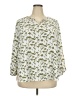 Monday Fun Green 3/4 Sleeve Blouse Size 2X - photo 1
