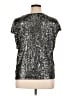 MSK Metallic Silver Short Sleeve Top Size XL - photo 2
