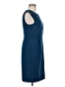 Ann Taylor LOFT Solid Blue Casual Dress Size 6 - photo 4