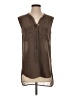 French Connection Brown Sleeveless Blouse Size 4 - photo 1
