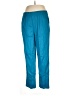 Woman Within Solid Teal Track Pants Size 14 (M) - photo 1
