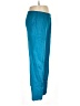 Woman Within Solid Teal Track Pants Size 14 (M) - photo 4