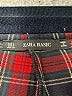 Zara Basic Plaid Red Casual Pants Size S - photo 7