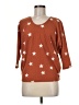 Kim & Cami Stars Orange Pullover Sweater Size M - photo 1