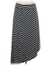 Faded Glory Stripes Black Casual Skirt Size M - photo 1