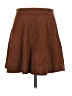 Shein 100% Polyester Solid Brown Casual Skirt Size 6 - photo 1