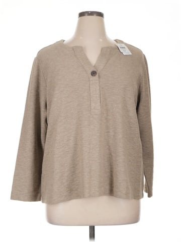 Purejill Long Sleeve Henley (view 1)