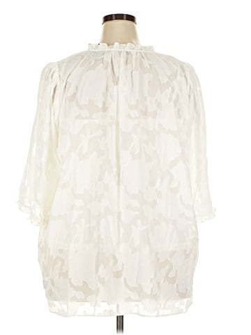 Rose + Olive 3/4 Sleeve Blouse (view 2)