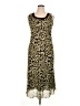 Studio I 100% Polyester Animal Print Brown Cocktail Dress Size 14 - photo 1