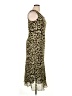Studio I 100% Polyester Animal Print Brown Cocktail Dress Size 14 - photo 4
