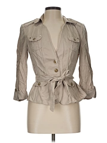 White House Black Market Trenchcoat (view 1)