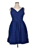 Robbie Bee 100% Polyester Blue Cocktail Dress Size 14 - photo 1