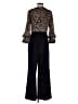 Shelby & Palmer Animal Print Black Jumpsuit Size 6 - photo 2