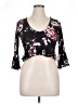 Hot Kiss Black 3/4 Sleeve Top Size XL - photo 1