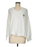 Tempo Paris 100% Cotton Stars White Pullover Sweater Size Med - Lg - photo 1