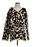 Sugar Lips 100% Acrylic Animal Print Brown Pullover Sweater Size S - photo 1