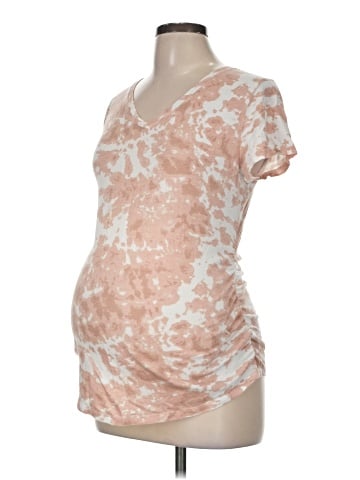 Isabel Maternity Short Sleeve Henley (view 1)