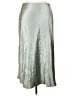 Calligraphie 100% Polyester Metallic Silver Casual Skirt Size XL - photo 1