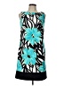 AB Studio Graphic Teal Casual Dress Size 10 - photo 1