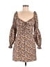 Bardot Print Brown Casual Dress Size 8 - photo 1