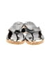 Jimmy Choo 100% Leather Silver Black Flip Flops Size EU 41 - photo 2