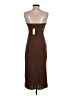 Zara Solid Brown Cocktail Dress Size XS - photo 2