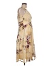 Connected Apparel 100% Polyester Floral Tan Cocktail Dress Size 10 (petite) - photo 4