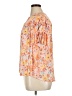Democracy 100% Rayon Floral Orange Short Sleeve Blouse Size 1X - photo 5