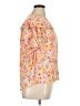 Democracy 100% Rayon Floral Orange Short Sleeve Blouse Size 1X - photo 4