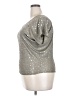 Kim & Cami Stars Silver Short Sleeve Top Size 2X - photo 5