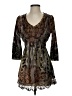 One World Paisley Gray Casual Dress Size S - photo 1