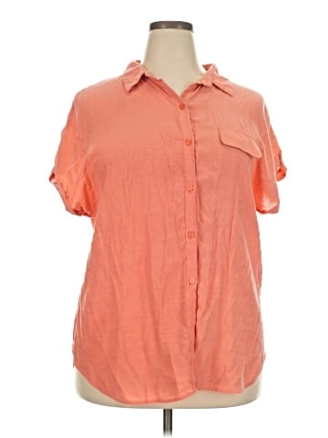NY Collection Short Sleeve Blouse (view 1)