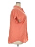 NY Collection Orange Short Sleeve Blouse Size 2X - photo 4