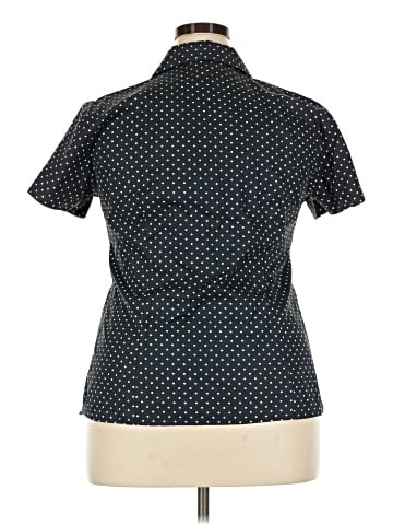 Jones New York Collection Short Sleeve Button-Down Shirt (view 2)