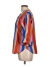 Levi's Stripes Brown Purple 3/4 Sleeve Blouse Size L (estimated) - photo 5