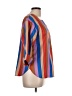 Levi's Stripes Brown Purple 3/4 Sleeve Blouse Size L (estimated) - photo 4
