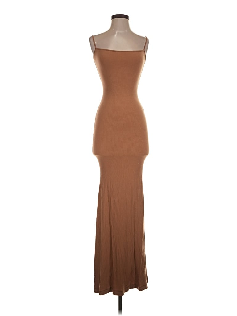 Pre-owned Skims Cocktail Dress In Brown