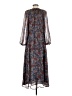 MNG 100% Polyester Paisley Blue Casual Dress Size S - photo 2