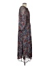 MNG 100% Polyester Paisley Blue Casual Dress Size S - photo 4