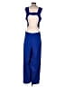 BCBGMAXAZRIA Solid Blue Jumpsuit Size 12 - photo 2